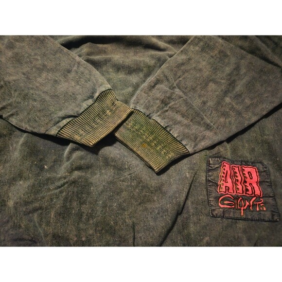 Vintage 90s Rare Air Gants Neon Graphic Sweatshirt | Made in Canada | Skate Rad - Picture 4 of 9